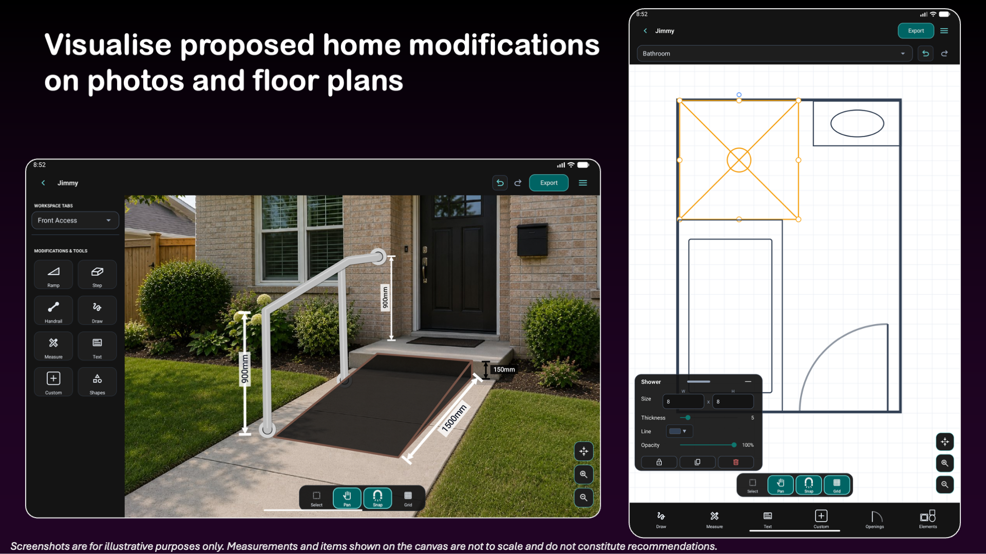 HomeMod Studio tablet screenshot 2